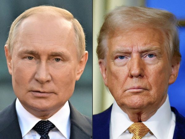 Vladimir Putín (izq.), presidente de Rusia y Donald Trump, presidente de Estados Unidos, se reunirán en Alaska. FOTO: Composición.