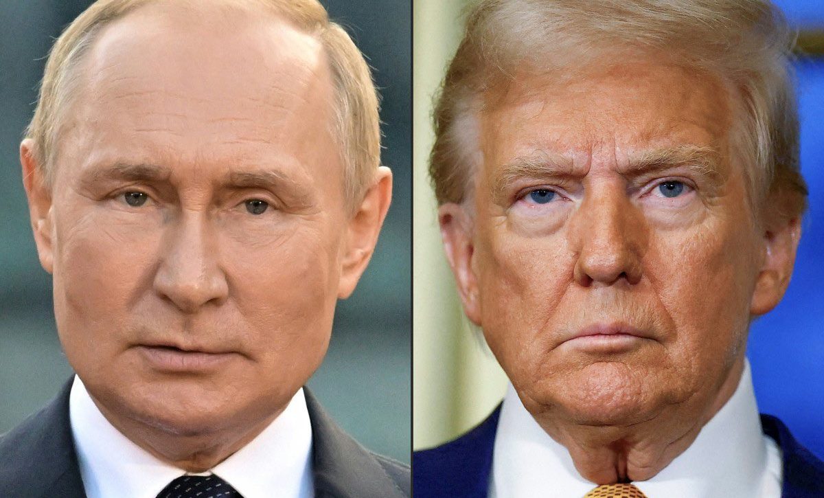 Vladimir Putín (izq.), presidente de Rusia y Donald Trump, presidente de Estados Unidos, se reunirán en Alaska. FOTO: Composición.