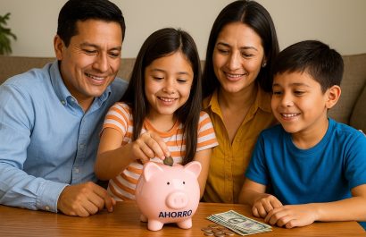 Para hogares con ingresos bajos, la sugerencia mínima es ahorrar al menos el 5 %, mientras que familias con ingresos estables pueden aspirar a un 15 % o incluso más. FOTO: Inteligencia Artificial (IA).
