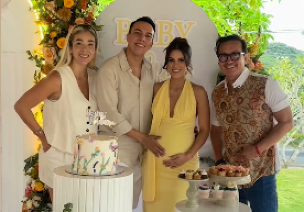 Futuros padres: Álex Vizuete y Givanna comparten su alegría en íntima celebración