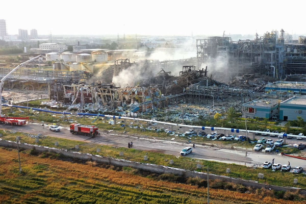 China: explosión en fábrica química en Gaomi causa cinco muertos y varios heridos