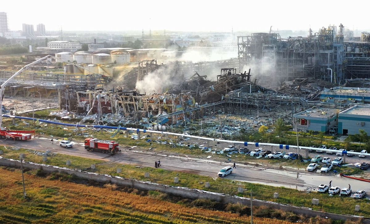 China: explosión en fábrica química en Gaomi causa cinco muertos y varios heridos