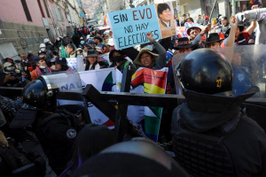 Bolivia vive tensa protesta por la candidatura de Evo Morales