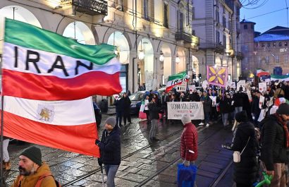 Demonstration against Iran's regime in Turin