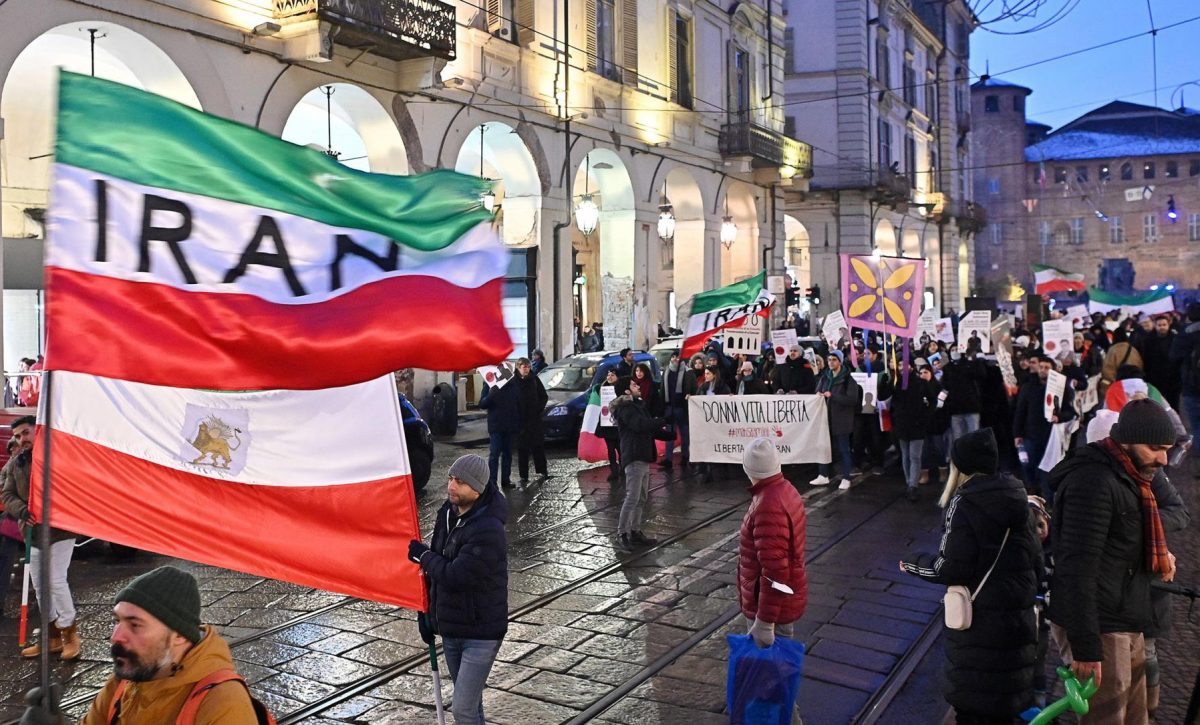 Demonstration against Iran's regime in Turin