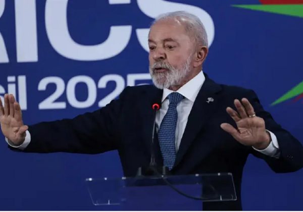 El presidente de Brasil, Luiz Inácio Lula da Silva durante una conferencia. FOTO: Europa Press.