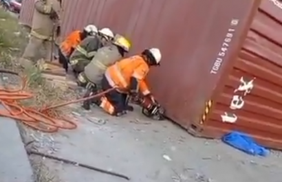 Accidente deja una mujer fallecida tras impacto de contenedor en la vía Perimetral