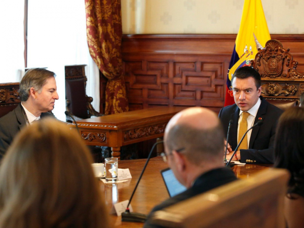 Noboa refuerza relaciones con organismos financieros internacionales para fortalecer economía y desarrollo social