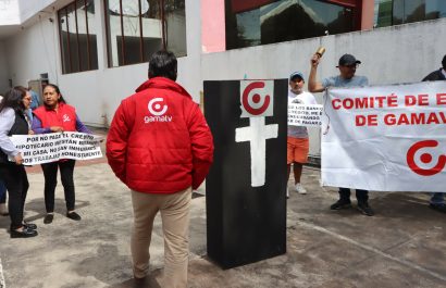 UIO-PROTESTA-TRABAJADORES-GAMATV