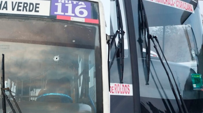 Buses urbanos de Guayaquil fueron atacados por delincuentes armados