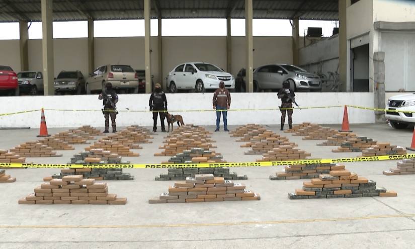 Droga incautada en el puerto de Guayaquil