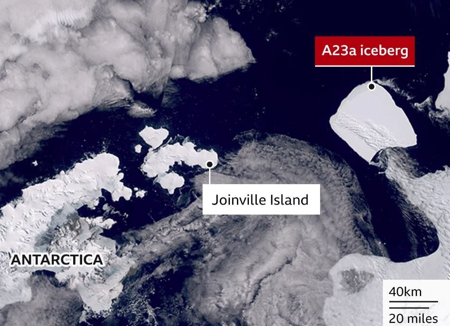 Enorme Iceberg A23