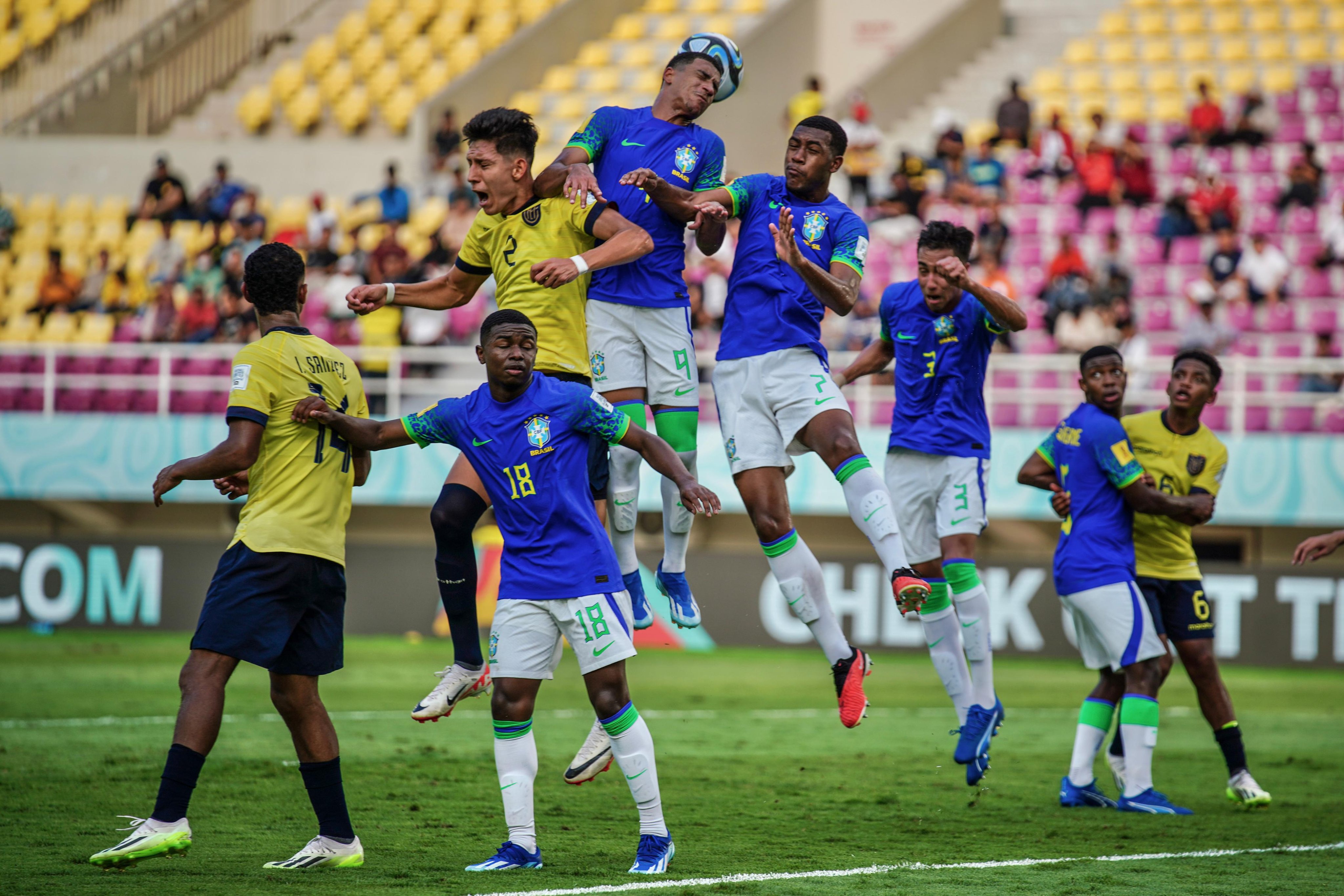 Ecuador versus Brasil en Mundial Sub-17.