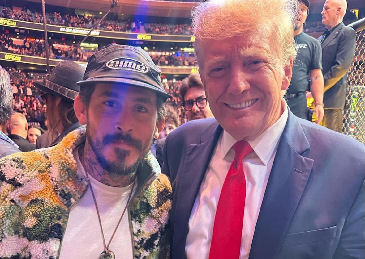 Foto de Chito Vera con Donald Trump.