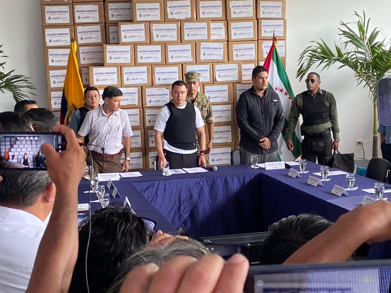 El Presidente Daniel Noboa se reúne en Chone con varios alcaldes de Manabí