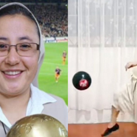 “La crack del cielo”, la monja ecuatoriana que domina el balón con gran habilidad