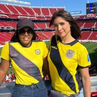 Hellen Quiñónez y Dayana Monroy alentaron a La Tri