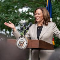 Kamala Harris tuvo primer acto tras oficializar su candidatura a la Casa Blanca
