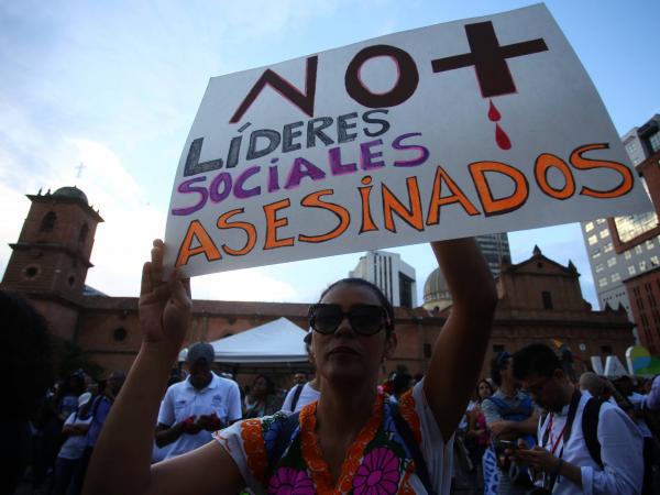 Asesinan a un líder social Colombia