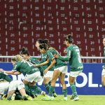 Las jugadoras del Palmeiras de Brasil