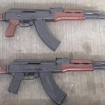 Fusiles Ak47 que fueron donados por China al gobierno de Ecuador.