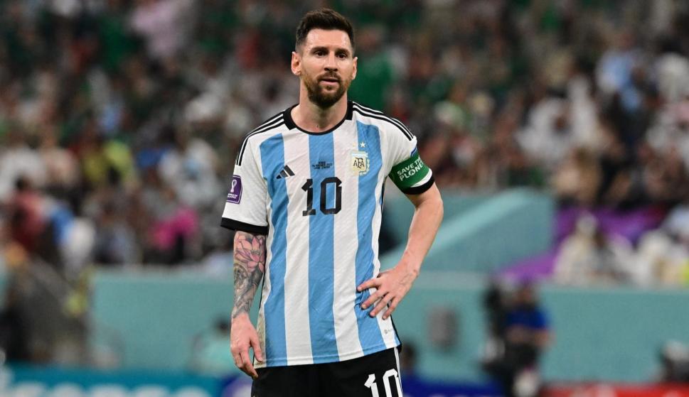 Lionel Messi, jugador de la selección argentina de fútbol