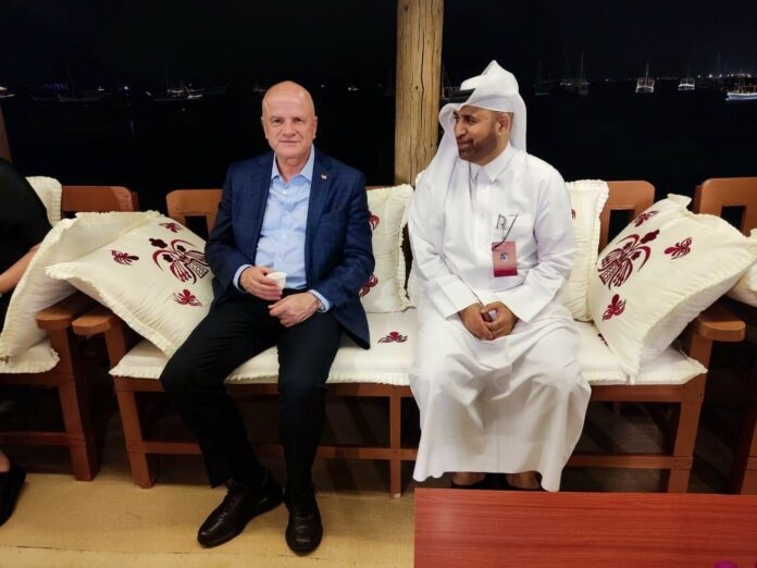 Alfredo Borrero, vicepresidente de la República estuvo en la inauguración del Mundial de Qatar 2022.