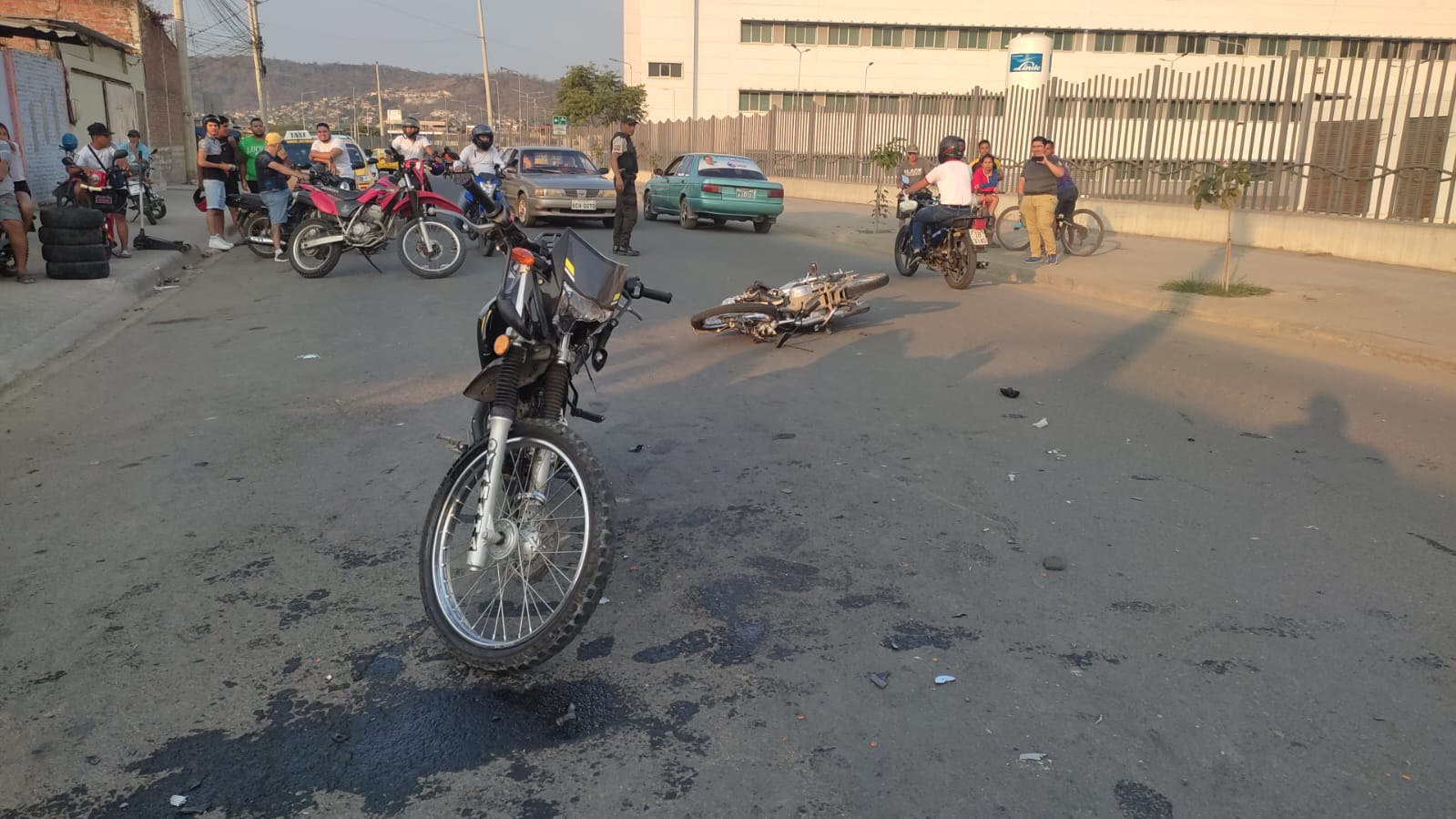 Choque de motos Portoviejo asaltante herido