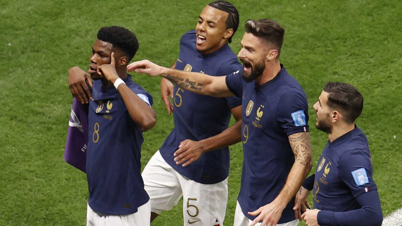 Jugadores de la selección francesa de fútbol que ha disputado el Mundial de Qatar 2022.