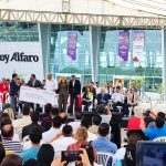 El presidente de la República Guillermo Lasso entregó la nueva terminal del aeropuerto Eloy Alfaro de Manta.