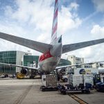 aviones en el Aeropuerto Internacional de Miami, Florida