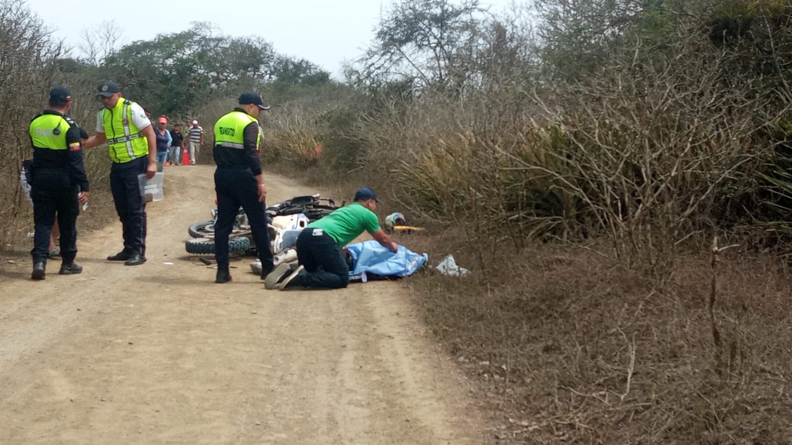 Competidor de Enduro falleció tras sufrir un accidente de tránsito en Manta.