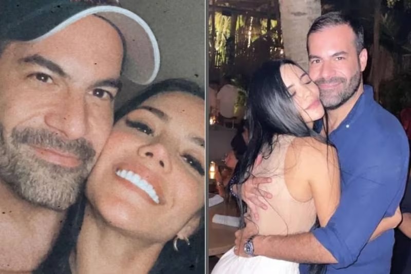 El empresario Allan Zenck junto a su novia la venezolana Gabriela Guerrero de quien asegura estar muy enamorado.