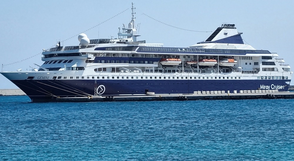 El MV Gémini es el crucero que por tres años le dará la vuelta al mundo y uno de los puertos que visitará será Manta