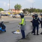 Tras un robo frustrado un delincuente quiso darse a la fuga, sin embargo fue atropellado por un bus de servicio urbano.