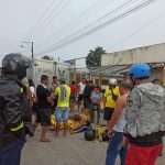 Uno de los dos agricultores falleció producto del accidente registrado en el cantón El Carmen.