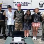 Los cuatro sospechosos fueron detenidos por la Policía cuando se encontraban dentro de un motel.