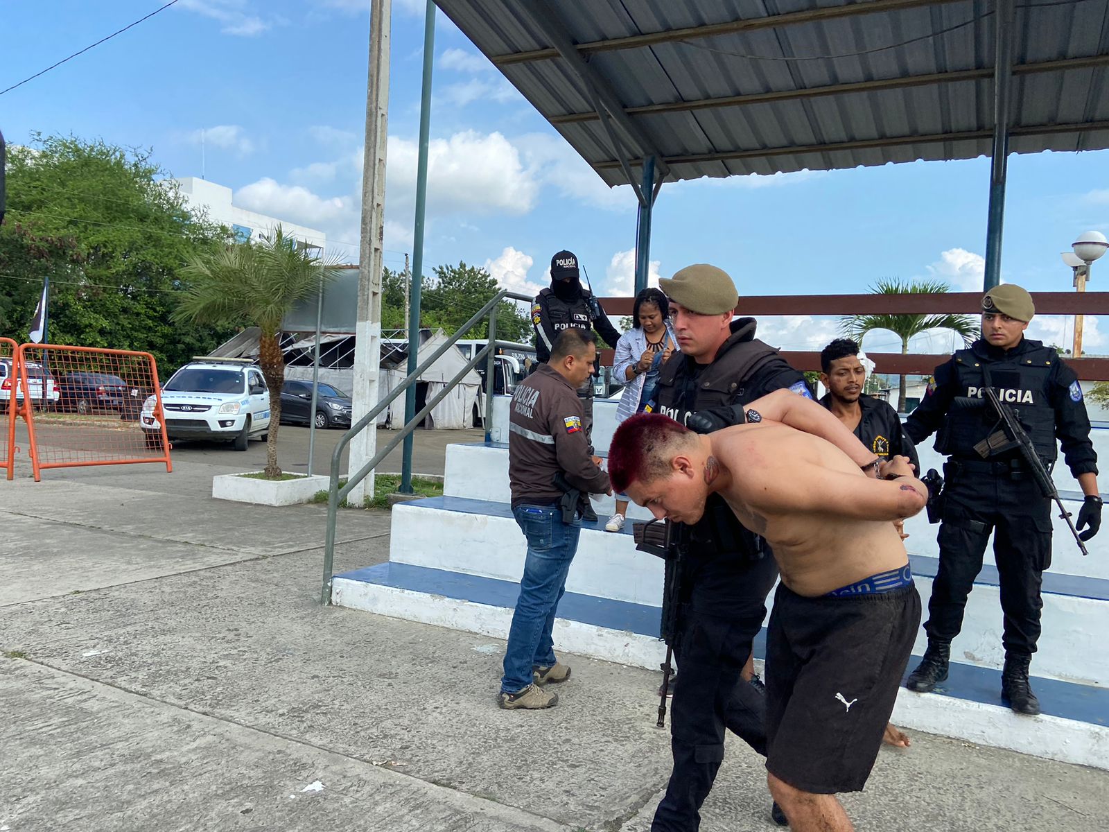 Los cuatro detenidos que participaron en un intento de sicariato en Portoviejo son de la provincia de los Ríos.