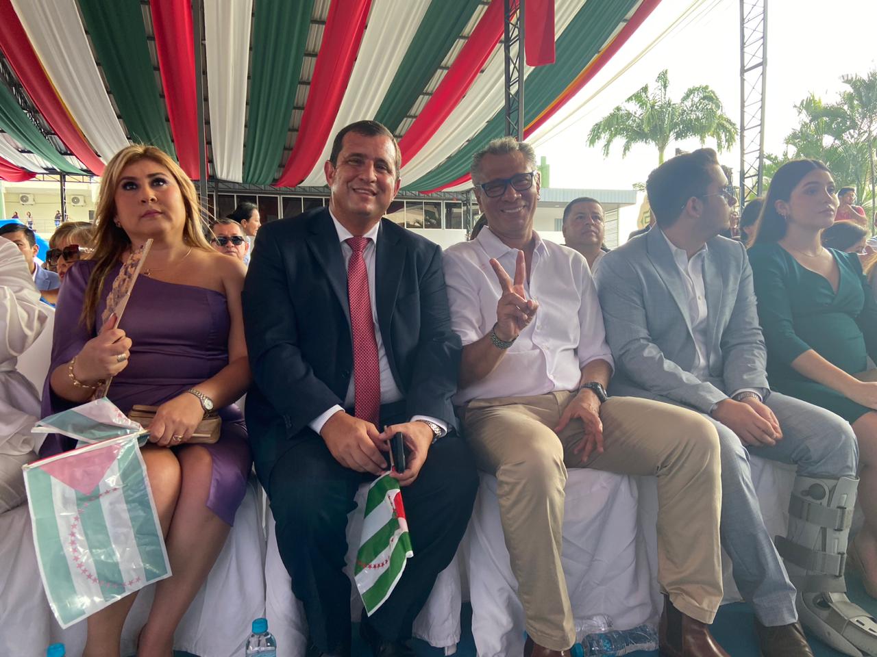 Carlos Rabascall, excandidato a la vicepresidencia de la República por UNES estuvo de visita en Portoviejo, Manabí.