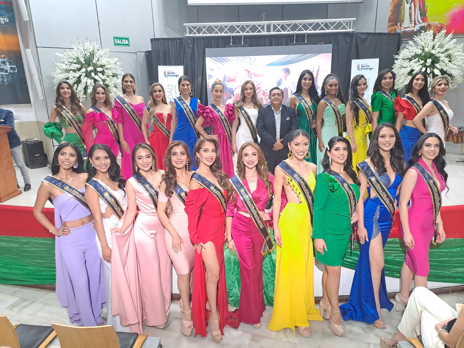 En el Salón de la Ciudad, en Santo Domingo, se registró una ceremonia más del concurso de belleza Miss Ecuador 2023.