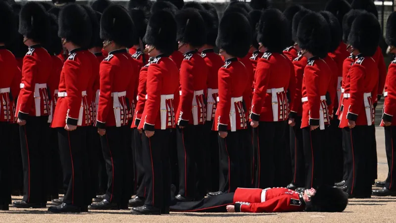 Tres militares se desmayan por el calor frente al príncipe Guillermo