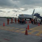 A las 16h49 de este miércoles 17 de junio del 2023 tocó la pista del aeropuerto Eloy Alfaro de Manta un vuelo procedente de Panamá.