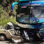 Accidente vía Alóag Santo Domingo dos muertos Mejía
