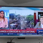 Marciana Valdivieso, alcaldesa de Manta, brindó una entrevista a la cadena internacional de noticias DNews.
