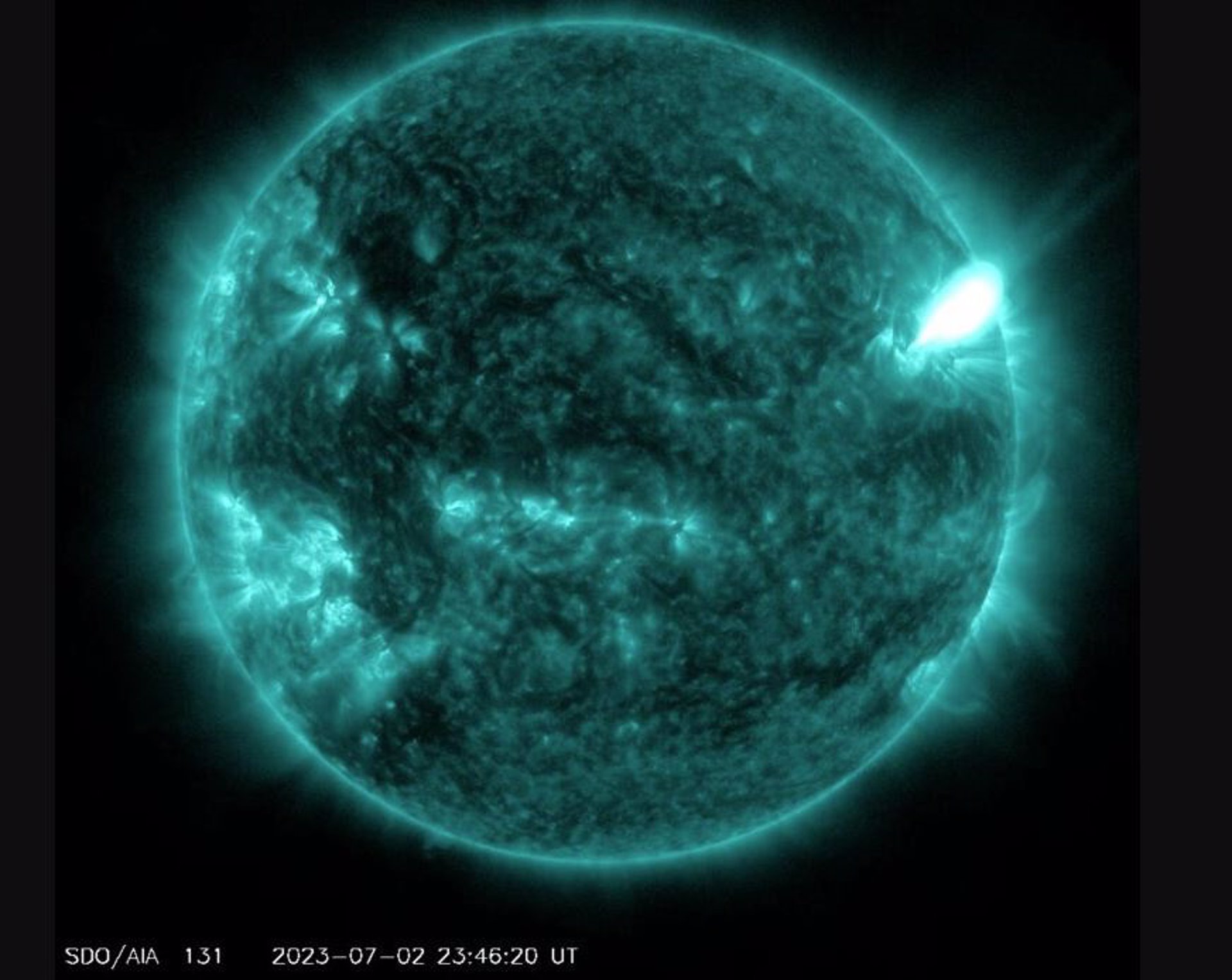 El Sol libera una potente llamarada de la clase más intensa