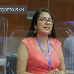 La candidata a asambleísta por Cotopaxi del movimiento Construye, Gissella Molina, resultó herida en el ataque contra Fernando Villavicencio.