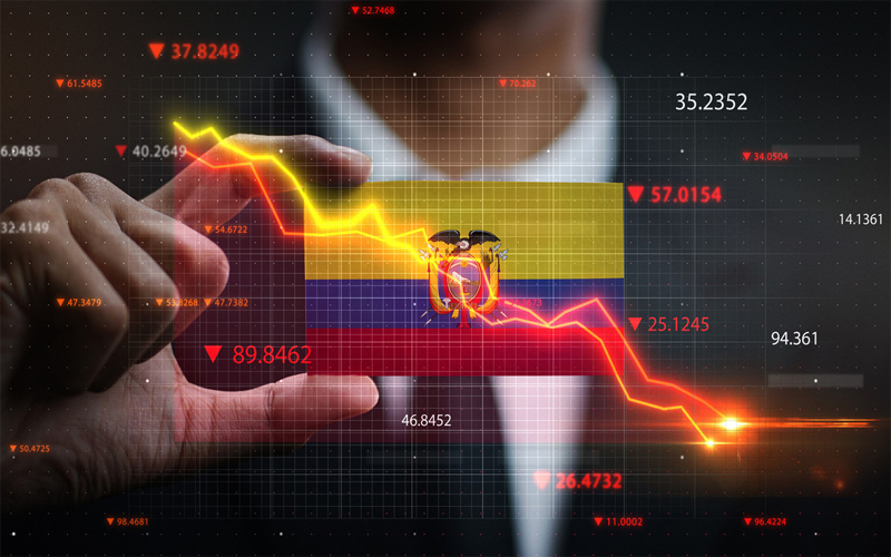 Ecuador se convirtió en el segundo país de América Latina con el riesgo país más alto, superando e incluso a Argentina.