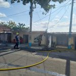 Incendio deja tres casas afectadas en la parroquia Eloy Alfaro de Manta