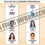 papeleta segunda vuelta Ecuaador CNE aprobada