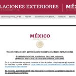 Visa para México citas agotadas